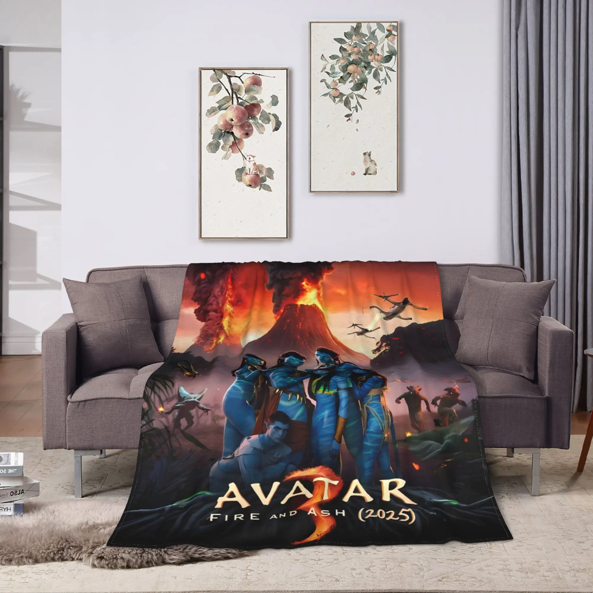 Avatar 2025 Blanket  Super Warm Funny Plush Throw Blanket For Kids Adult Living Room Flannel Bedspread Bed Cover