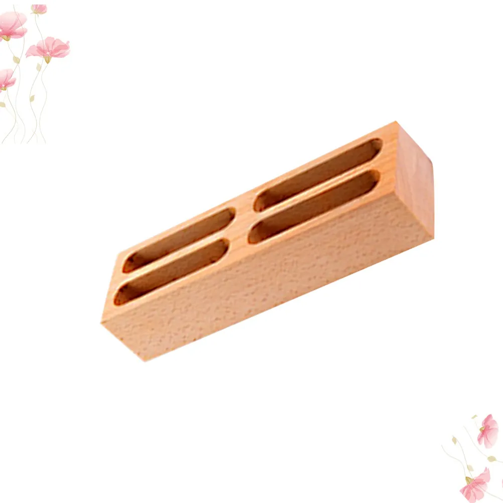 

Деревянная деловая коробка, винтажный держатель для карт, настольный органайзер, небольшой размер, простой дизайн, ретро-стиль, для хранения в офисе