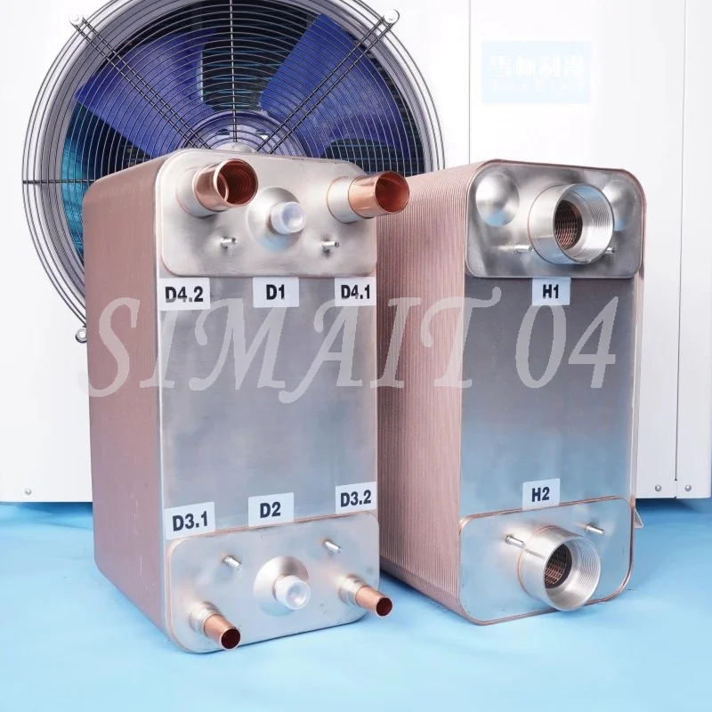Air conditioning chilled water plate heat exchanger stainless steel evaporation condensation