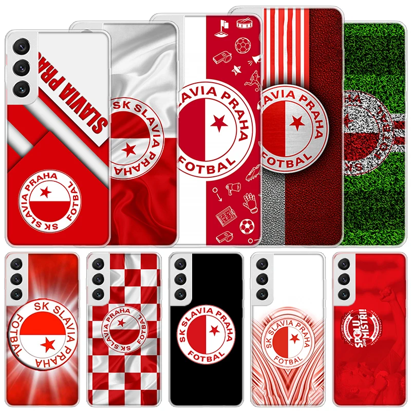 Sk Slavia Praha Czech Republic Soft Case For Samsung Galaxy S24 S23 S22 S21 Ultra S20 FE S10 Plus Phone Cover S9 S8 + S10E Funda