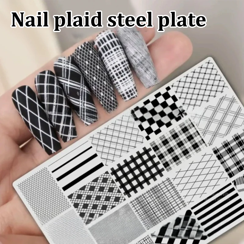 /Vly/Art Stamping Plates Cartoon Butterfly Flower Pattern Printing Geometry Template Stencils DIY Manicure Tools Nail