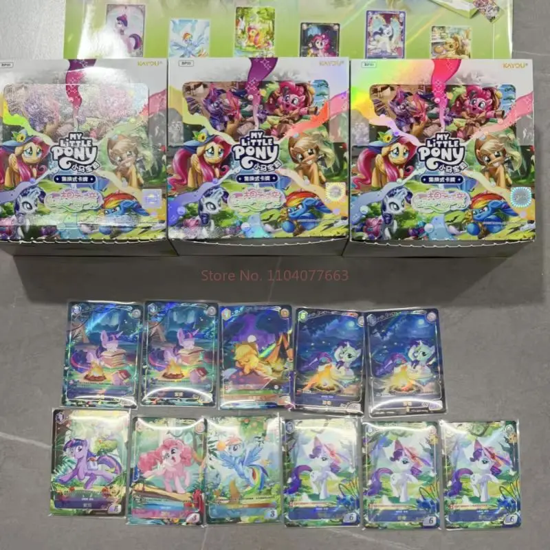 Tarjeta de My Little Pony, fantasía del país de las Maravillas, rubí brillante, Kayou genuino, juego comercial de princesa bonita, tarjeta de colección de Anime, juguete para regalo de batalla