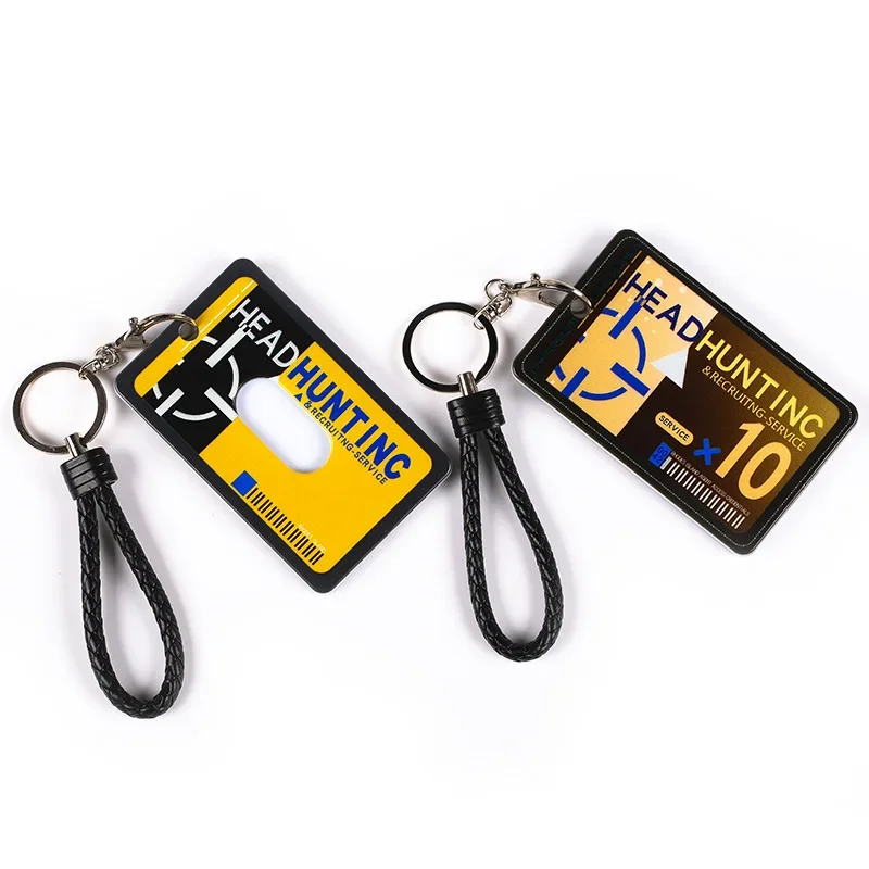 LLavero de juego para mujer, bolsos de Arknights, colgante de dibujos animados para hombre, tarjetero, llavero Unisex elegante, juegos de tarjetas de autobús, Llaveros de joyería de Metal