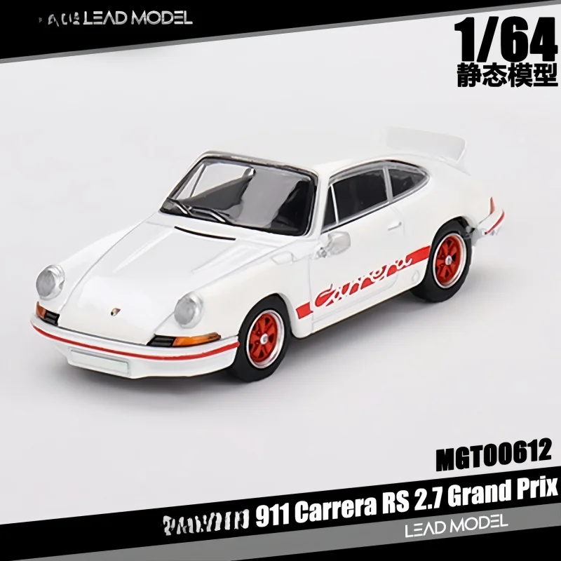 1:64 911 Carrera RS 2.7 Grand Prix # Modèle de voiture de simulation Miniature Grand Finale en alliage 612, ornement pour adultes, jouet pour garçons, cadeau d'anniversaire