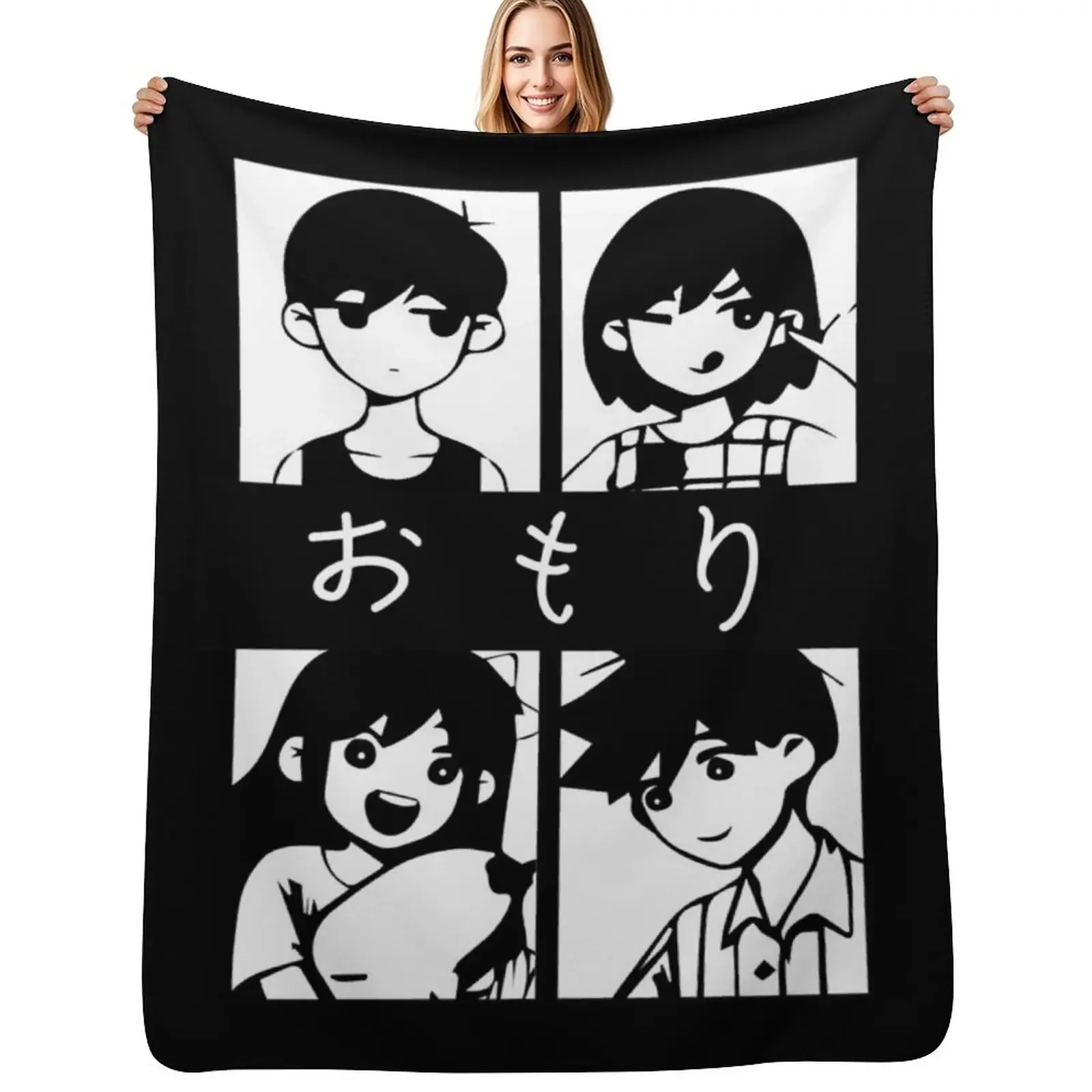 

Omori (Omori, Kel, Aubrey und Hero) Classic T-Shirt Throw Blanket Weighted Thermal bed plaid Blanket
