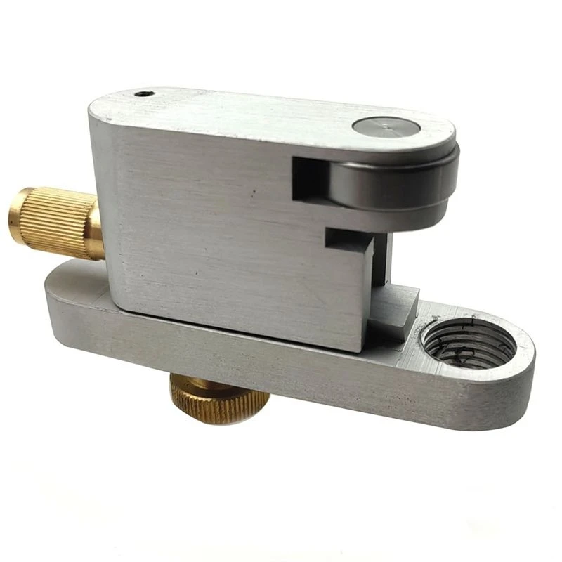 ABXI Violin Purfling Groover Jig Violin Edge Soundhole Router Guide Tool Violin Making Luthier Tool Silver