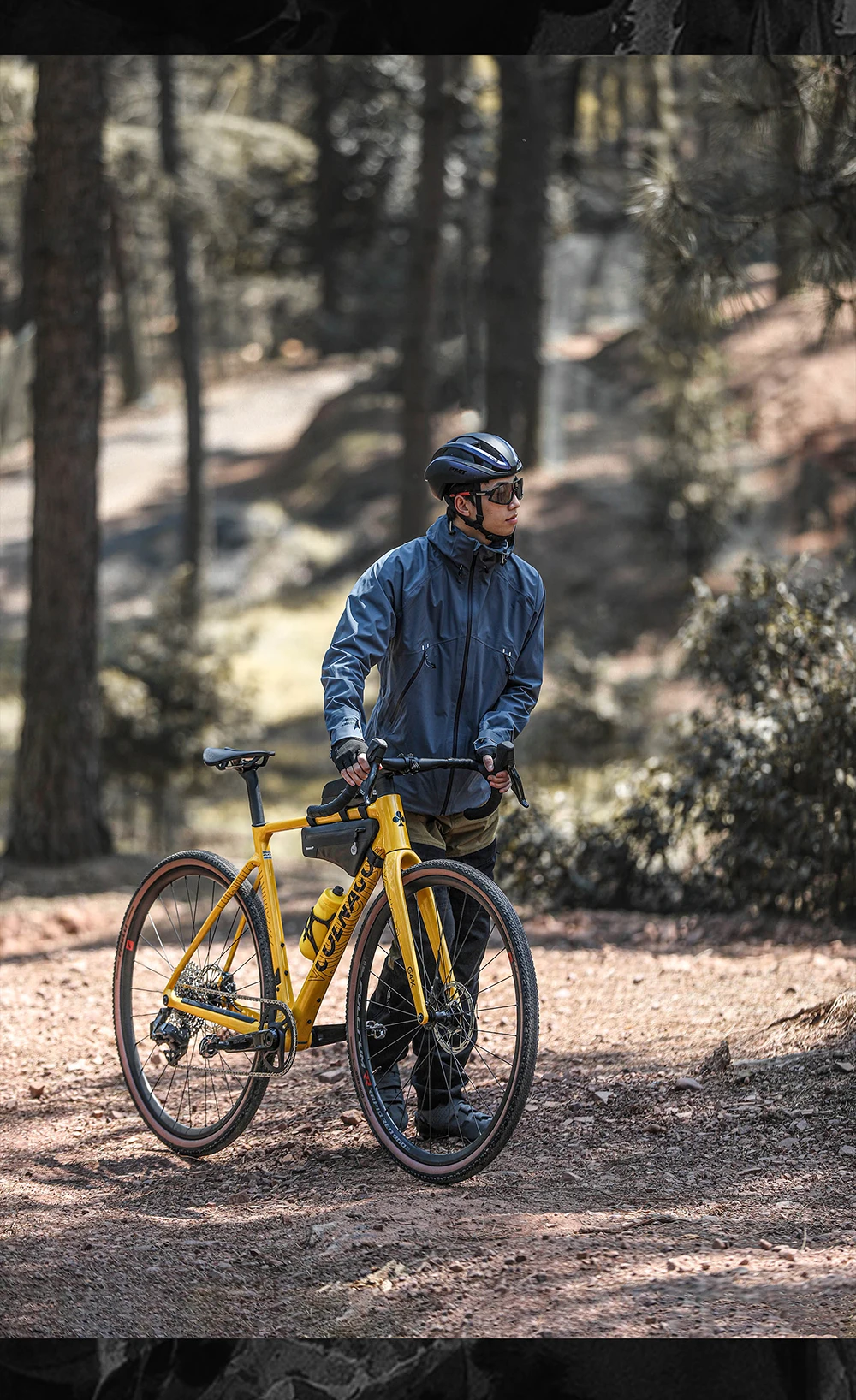 Rhinowalk Fahrradrahmentasche 1,7/2,6 l IPX4 wasserdichte Dreiecksschlauchtasche rutschfest lackfest für MTB- und Rennrad Radfahren Bikepacking – Detail 17