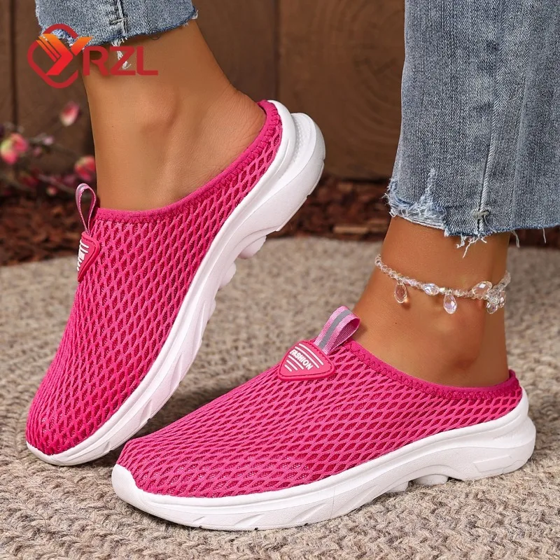 

YRZL Women Shoes Half Slippers Woman Summer Shoes Soft Slides Beach Sandals Lightweight Slipper for Women Beach Women's Slippers