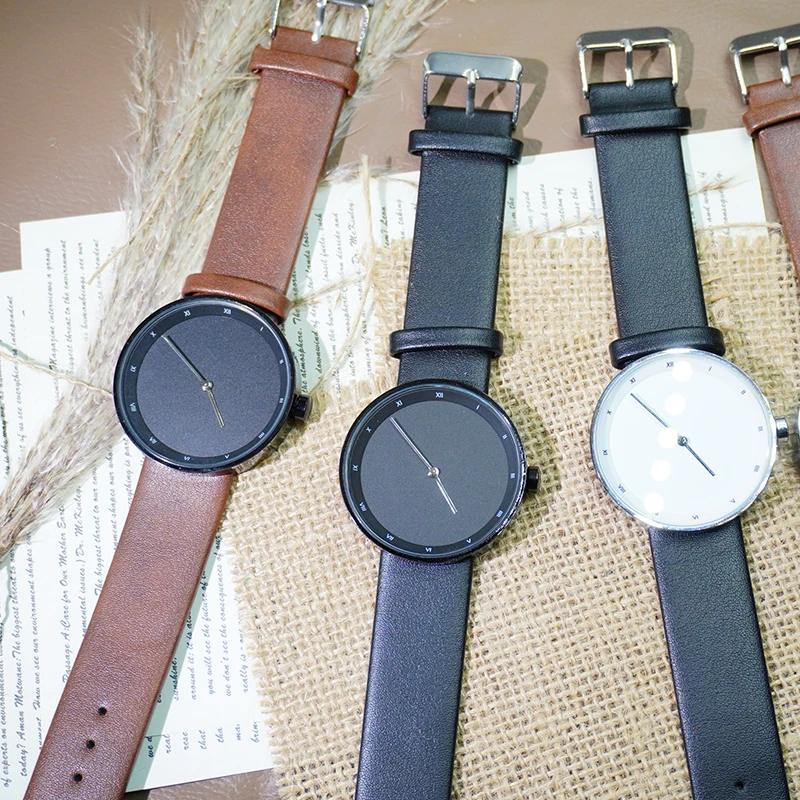 야졸 비즈니스 심플 쿼츠 남성용 시계 방수 PU 밴드 남성 시계 패션 캐주얼 남성 손목시계 선물