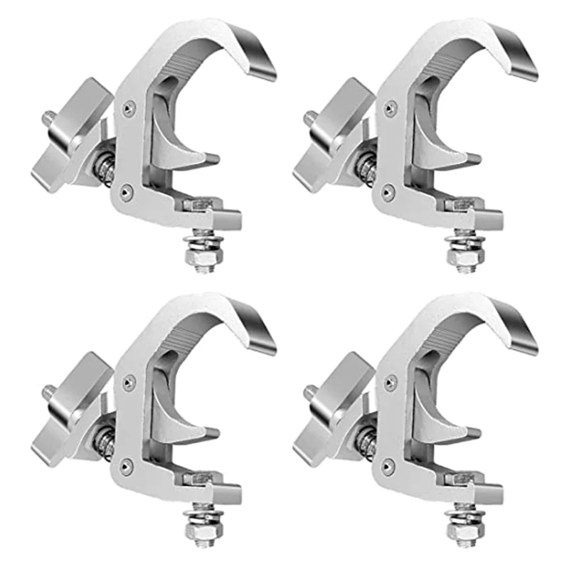 4Packstage Lighting Clip Hook,อลูมิเนียมอัลลอยด์ Professional Rack Clamp สําหรับการเคลื่อนย้ายหัว Stage Lighting Fixtures