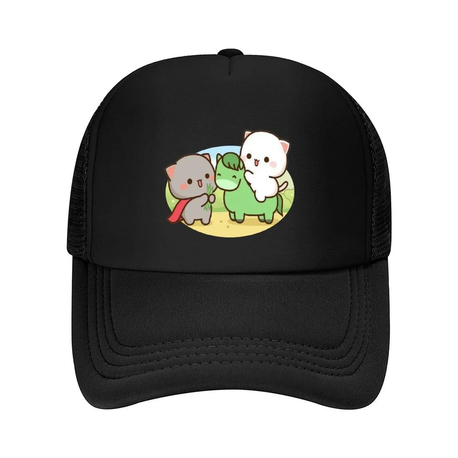 

mochi Mochi Peach Cat cartoon Baseball Cap Hip Hop Thermal Visor Military Cap Man Icon Men Luxury Brand Women's