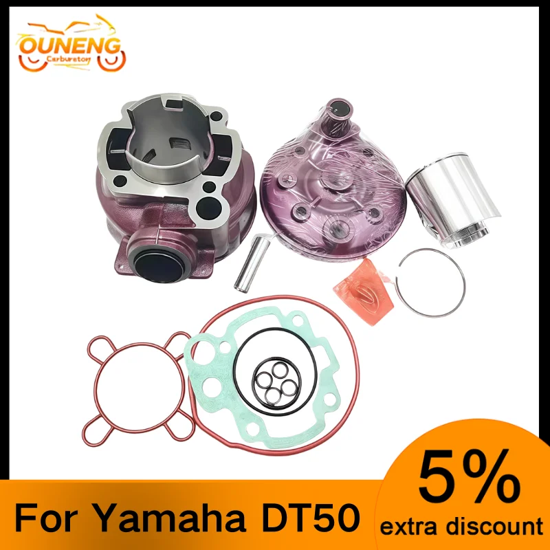 

49mm 90cc Big Bore Cylinder Kit Head For Yamaha DT50 TZR 50 Aprilia RS5 Rieju 50 AM6 Minarelli 2 Stroke Motorhispania RX RYZ SM