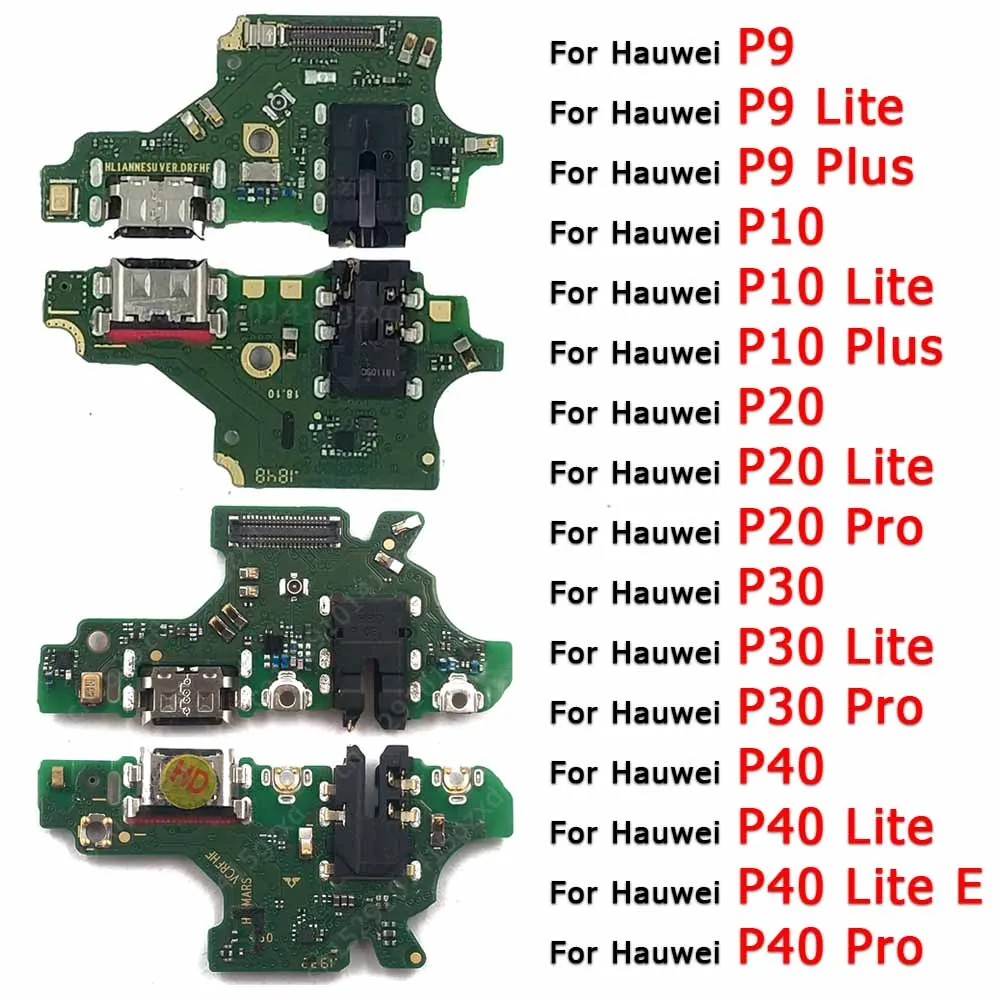 Charging Port For Huawei P30 Pro P20 P10 P9 Plus P40 Lite E Charge Board Parts Usb Connector Plate Pcb Dock Flex Cable