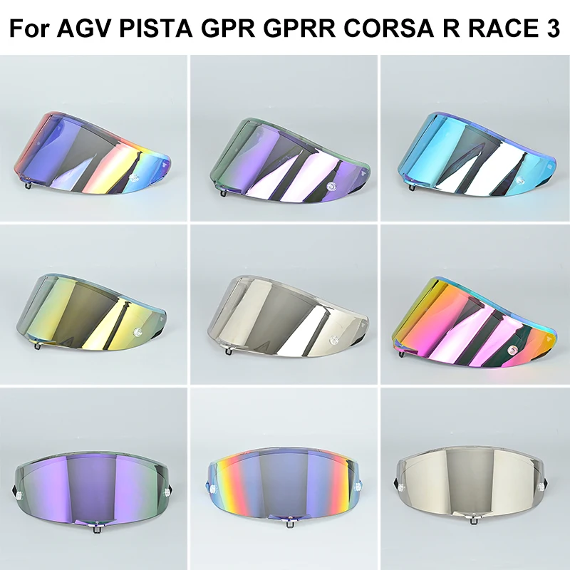 Motorcycle Full Face Helmet Visor Lens Case for AGV PISTA GP R GP RR Corsa R Corsa RR RACE3 15 Colors Optional Casco Para Motos