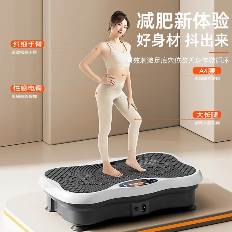 Mini Lazy Fat Shake Machine Vibration Plate Portable Fitness Equipment Body Shaping Leg Beauty Vibration Tool for Waist Abdomen