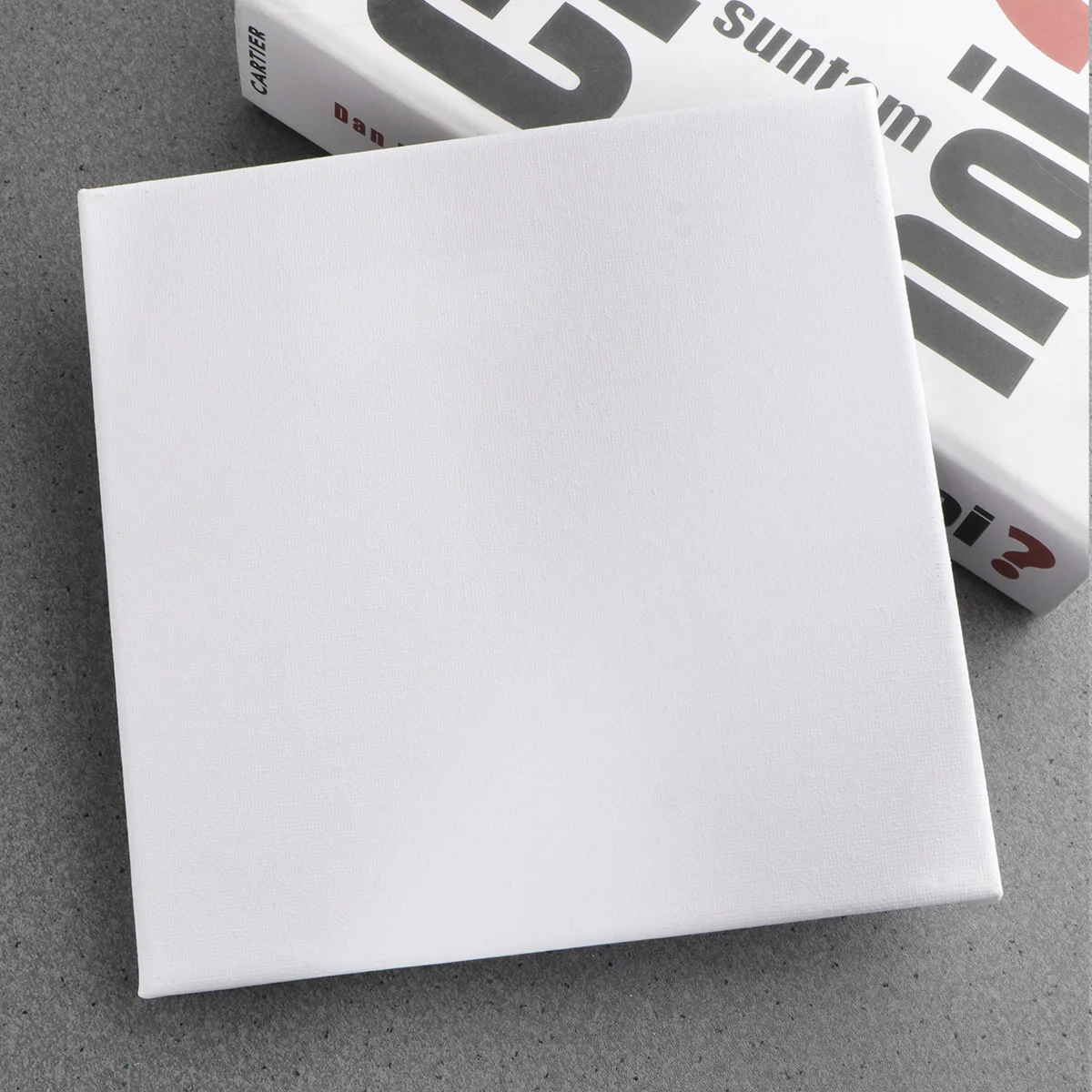 20 X20cm Canvas for Painting Wood Artist Stretched Blank Canvases White Bamboo Oil