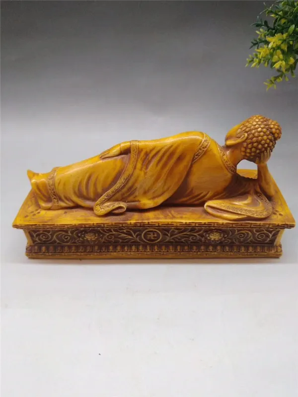 Craft bone carving 19048 small sleeping Buddha, width 15, height 8 centimeters, weight 540 grams