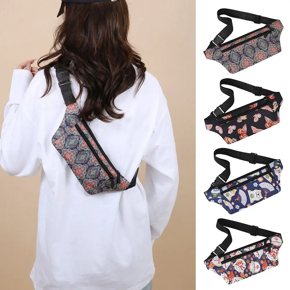 New Lightweight Women's Sports Waist Pack Adjustable Multifunction Outdoor Running Phone Pouch Zipper Pouch Wallet