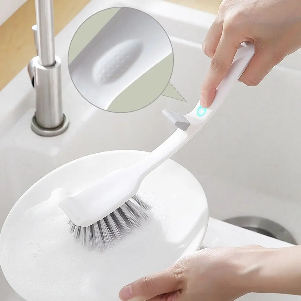 Multifunctional Kitchen Brush Long Handle Pan Pot Brush Dish Bowl Washing Cleaning Brush Household Kitchen Clean Tools