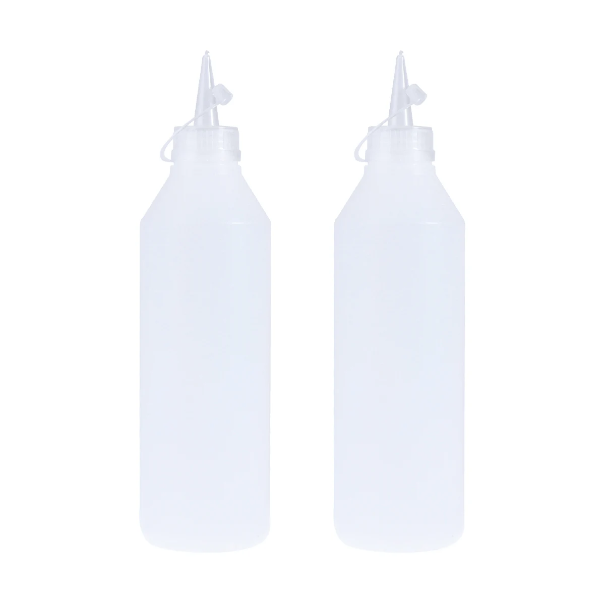 

2PCS Squeeze Glue Bottles 500ml Plastic Liquid Dispense Refillable Safe Polyethylene Storage DIY Craft Project Art Tool