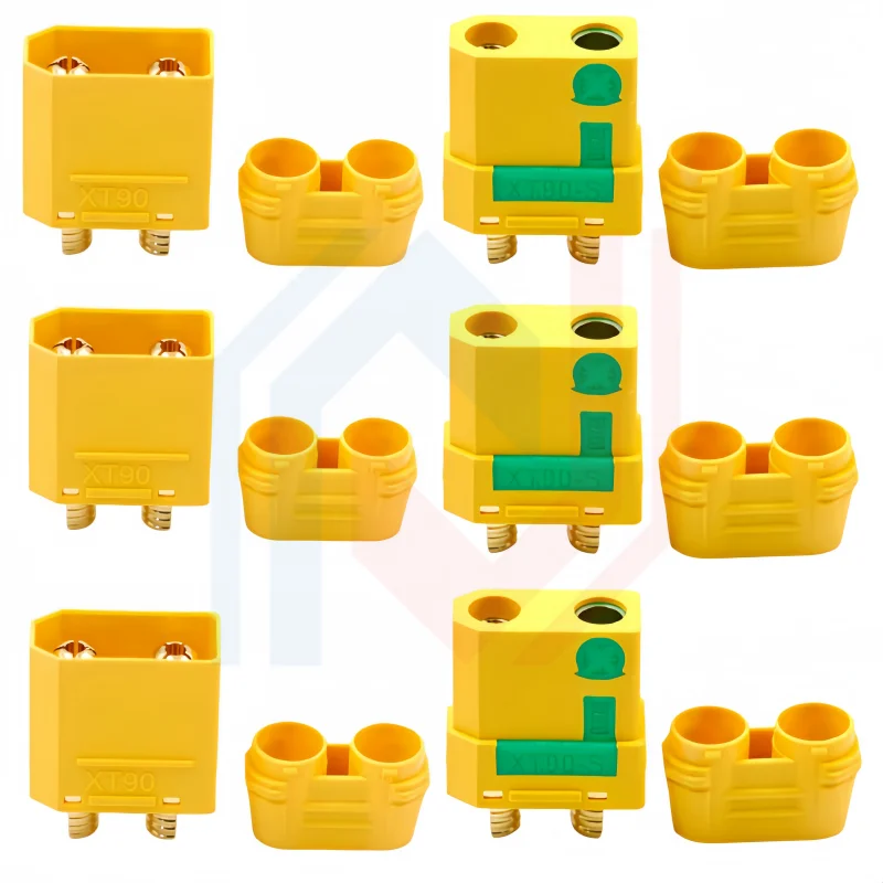 

XT90/XT90S Male Female Adapter for Car Lipo Battery with Resistance to Prevent Sparking-Large Current Model Aircraft Plug