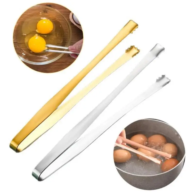 Stainless Steel Eggshell Fragment Separator Tongs Efficient Egg Chalaza Remover Kitchen Gadget For Boiled Egg Yolk White Separat