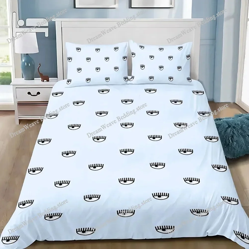 

Exquisite 3D Eyes Wallpaper Chiara Ferragni Digital Printing Bedding Set Duvet Cover Comforter Bed Adult Girls Boys Gift741