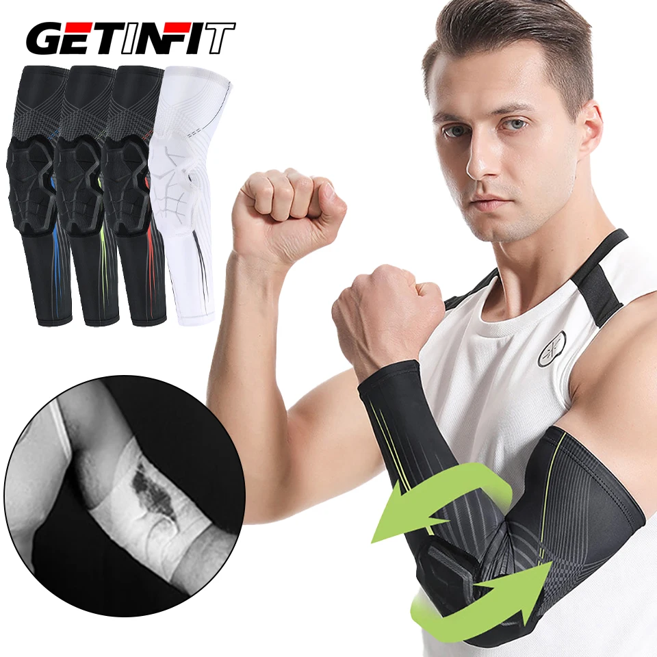 

1Pcs Compression Arm Sleeves Protector Sports Anti-collision Elbow Pads Outdoor Basketball Football Bike Elbow Support Guard