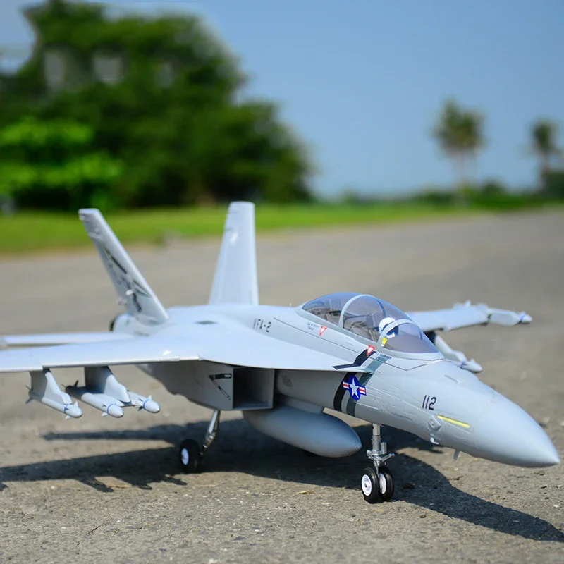 FMS 70mm Ducted Fan EDF Jet F18 PNP F/A-18F V2 Hornet  Electric Model Aircraft Remote Control Assembled F-18 Hobby RC Airplane