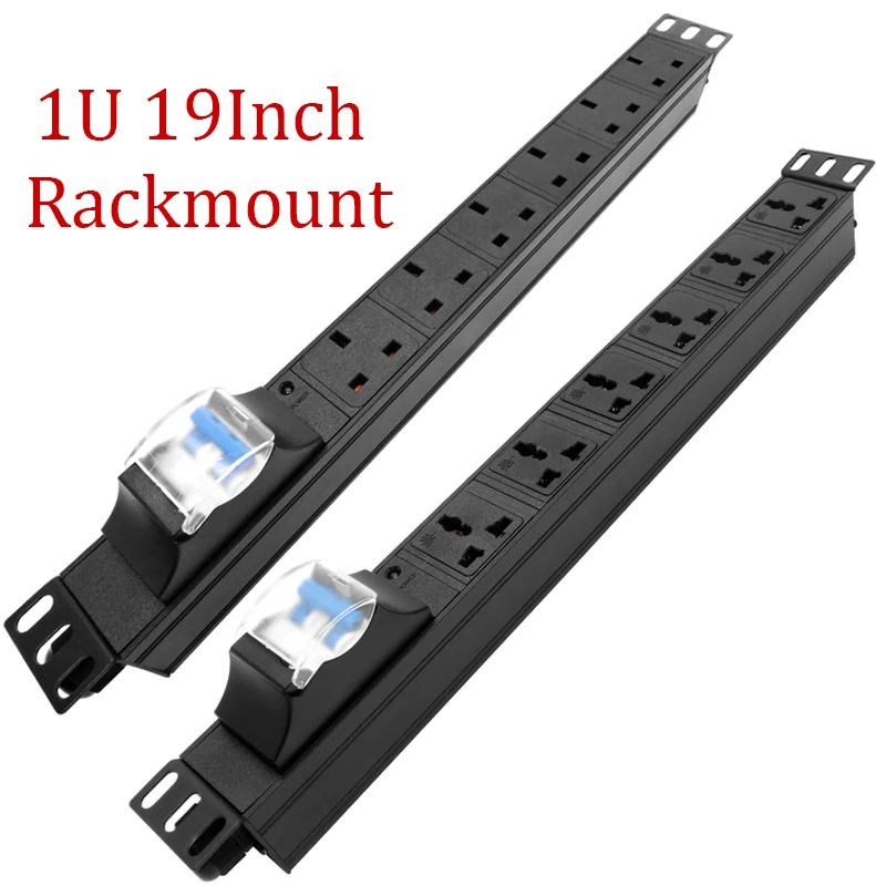 4000W/8000W High Power Power Strip 16/32A Circuit Breaker Without Line Extension Board For Server Rack Mount Socket