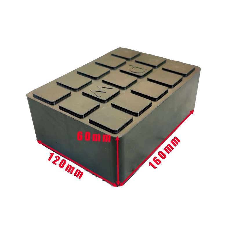 4Piece Universal square elevator rubber pad, solid rubber block, elevator support pad, elevator accessories