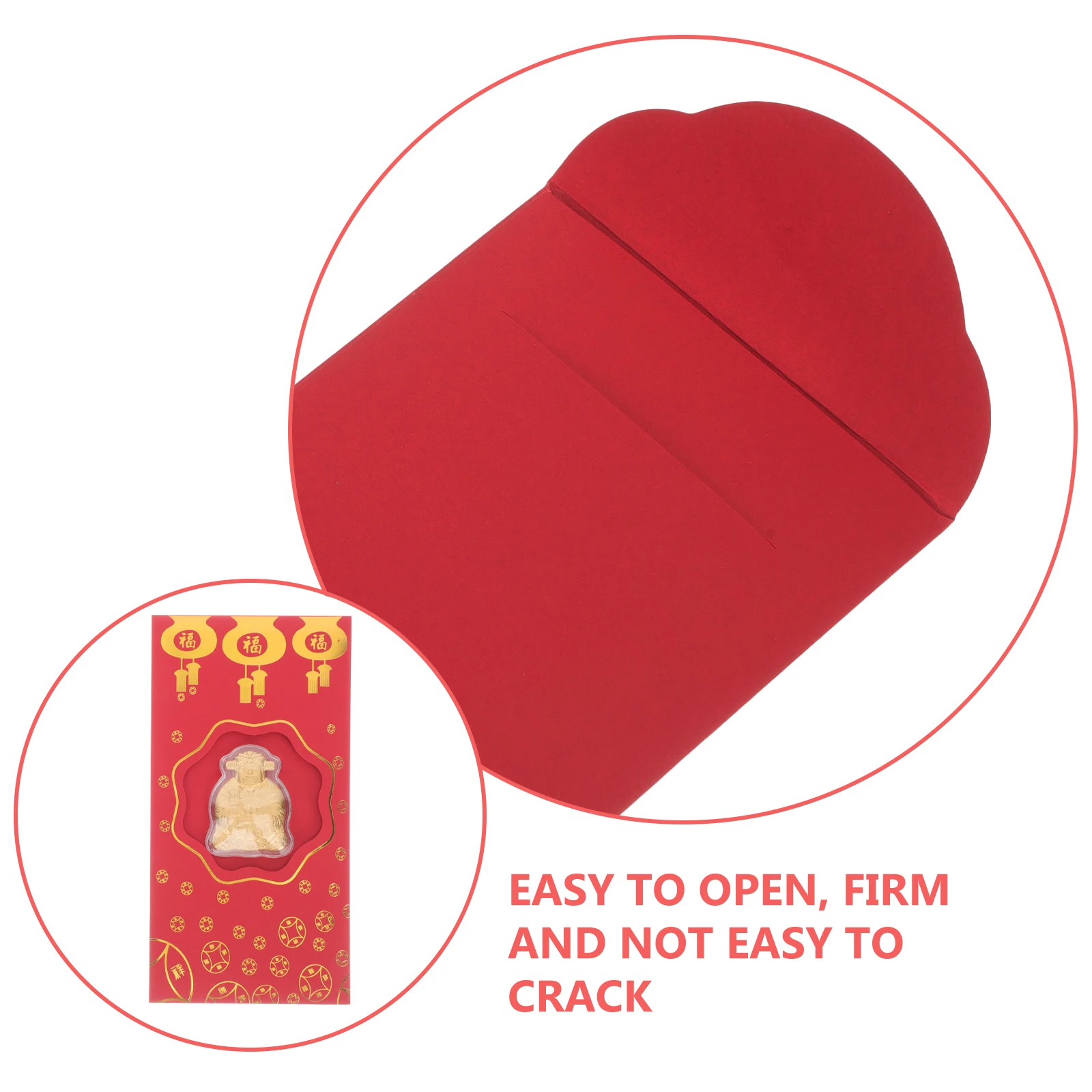

10pcs Rabbit Year Chinese Traditional Style Exquisite Festive Red Packets Auspicious God Of Creative Lunar Year