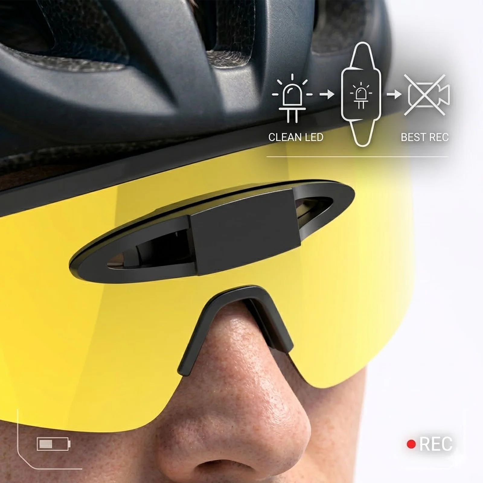 JYXEREM LED-Block für Oakley Meta Vanguard Smart-Brillen – Schutzabdeckung aus Aluminiumlegierung zum Einstecken, ohne Klebstoff, nahtlos – Detail 2