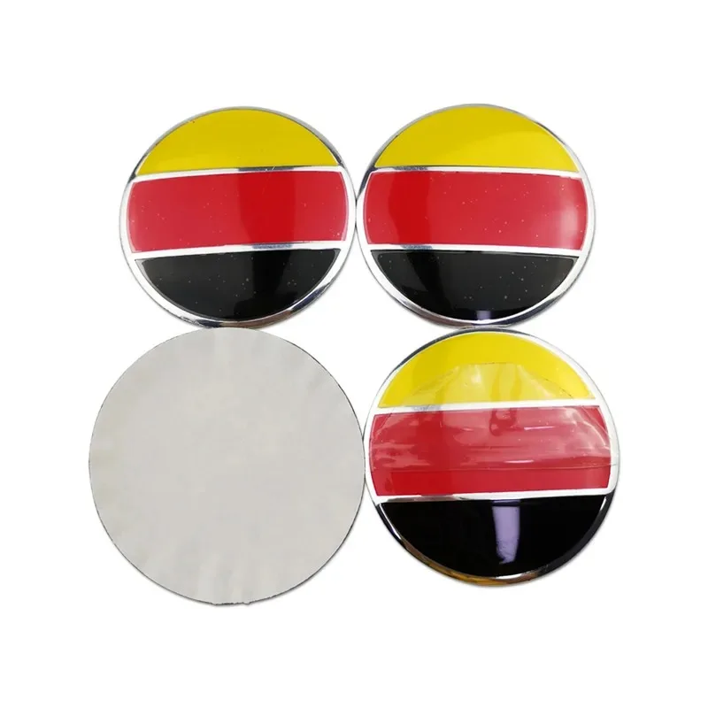 4Pcs UK USA German France Italy Flag Emblem Car Wheel Center Hub Cap Cover Sticker For BMW MINI Toyota Honda Ford Accessories view 5