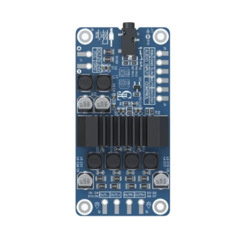 B29C-TPA3116 2x50w placa amplificador de áudio tpa3116 placa amplificador estéreo de áudio modo bypass estéreo sem som e sem fundo