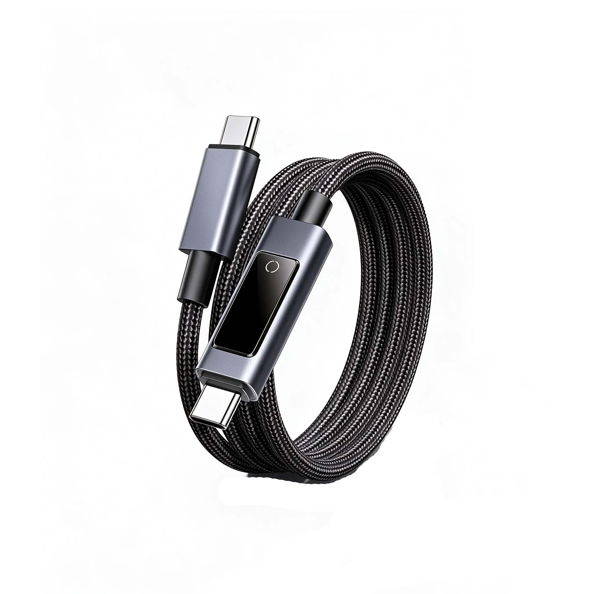 UGREEN 240W PD Type C to Type C L541 Braided Cable Smart Touch Digital Display Show Voltage Current Power