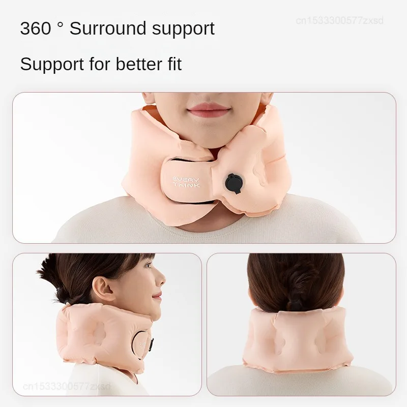 XIAOMI EVERYTINK Portable Pocket Inflatable U-shaped Airplane Neck Pillow Inflatable Storage 2-in-1 Adjustable Elasticity Pillow