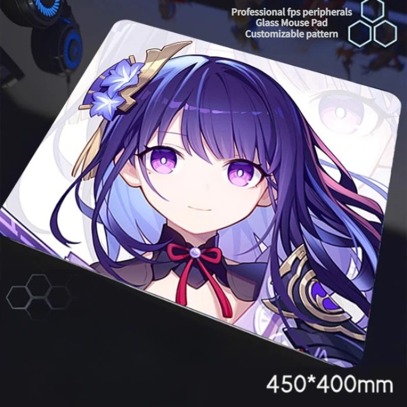 

MiFuny Custom PV Glass Gaming Mouse Pad Water God Tempered Upgraded Smooth FPS Esports Desk Mat Mechanical Keyboard Accessories