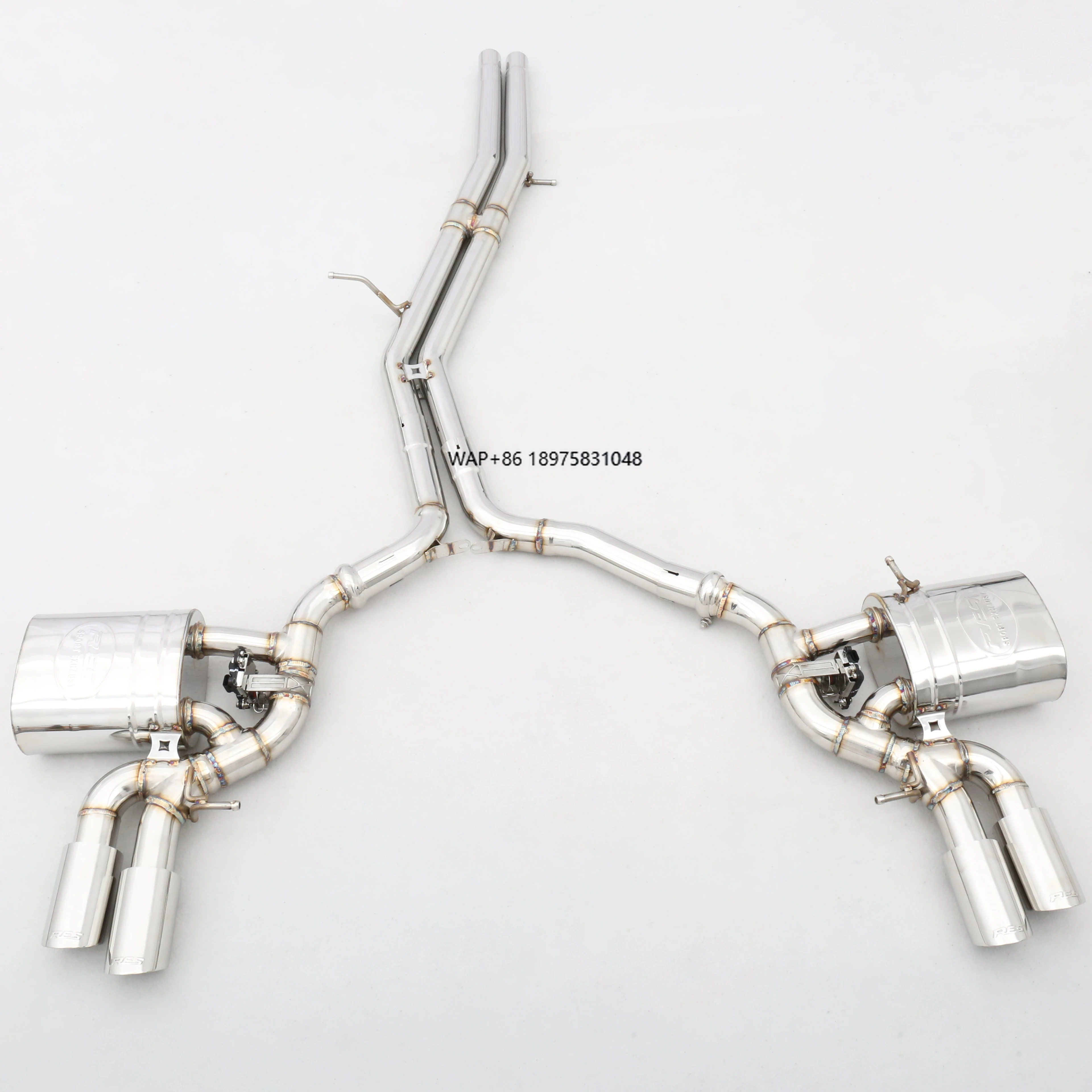 

Factory Customizable 3.0T EA839 304 Stainless Steel/Titanium Valved Exhaust System Designed Specifically for S4/S5 B9