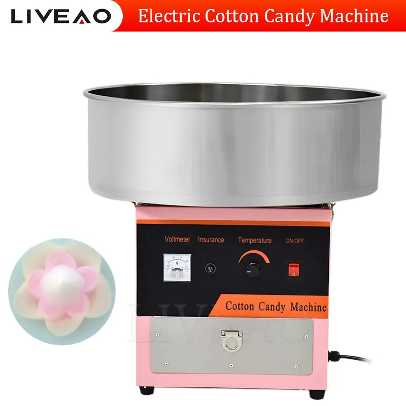 

Commercial Cotton Candy Machine Cotton Sugar Floss Making Machine Stainless Steel Electric Diy Candy