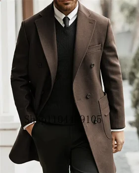 Men's Slim Fit Jacket Jacket，Long Trench Coat，Ideal for Business Meetings，all Kinds of Formal Occasions,Coat Customization