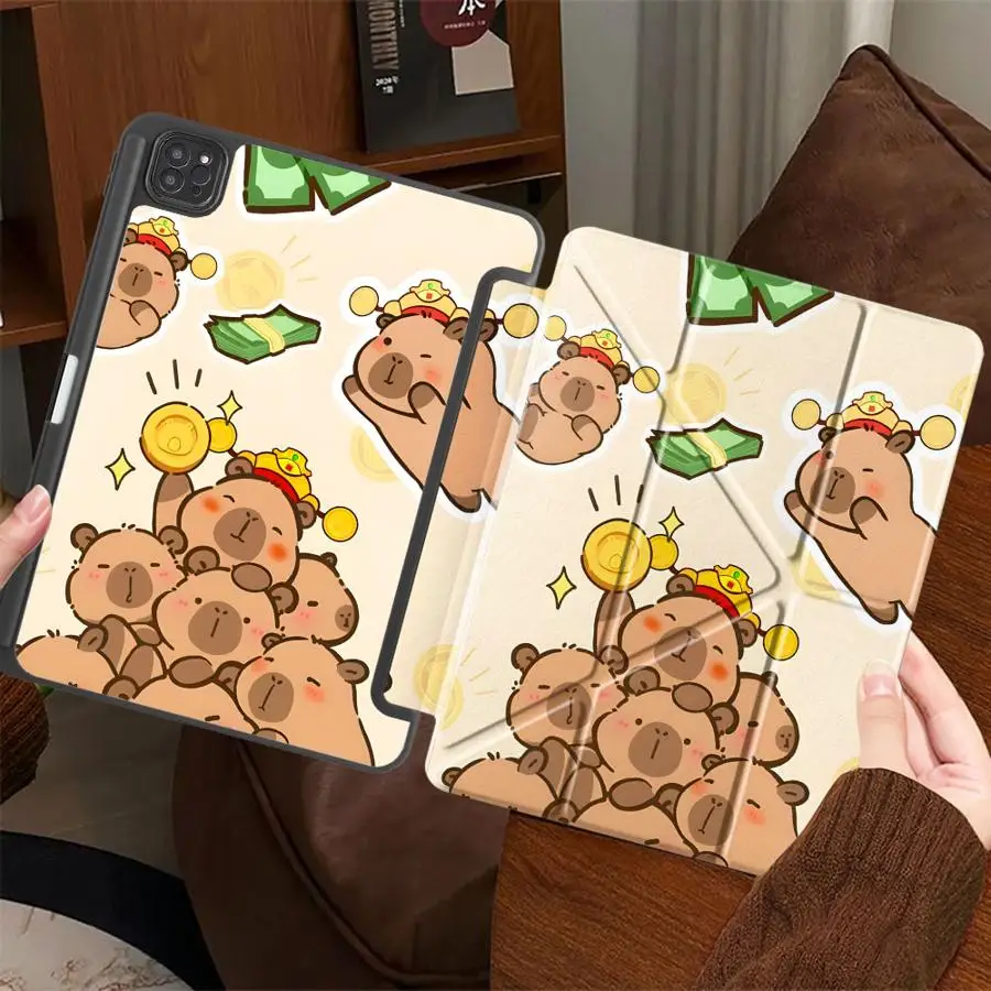 

Tablet Case For iPad Pro 11th 10th 9th 8th 7th 12.9inch Pro 2025 Mini 6 7 Air 4 5 M3 M2 M4 11inch Holder Cover Cute Wealthy