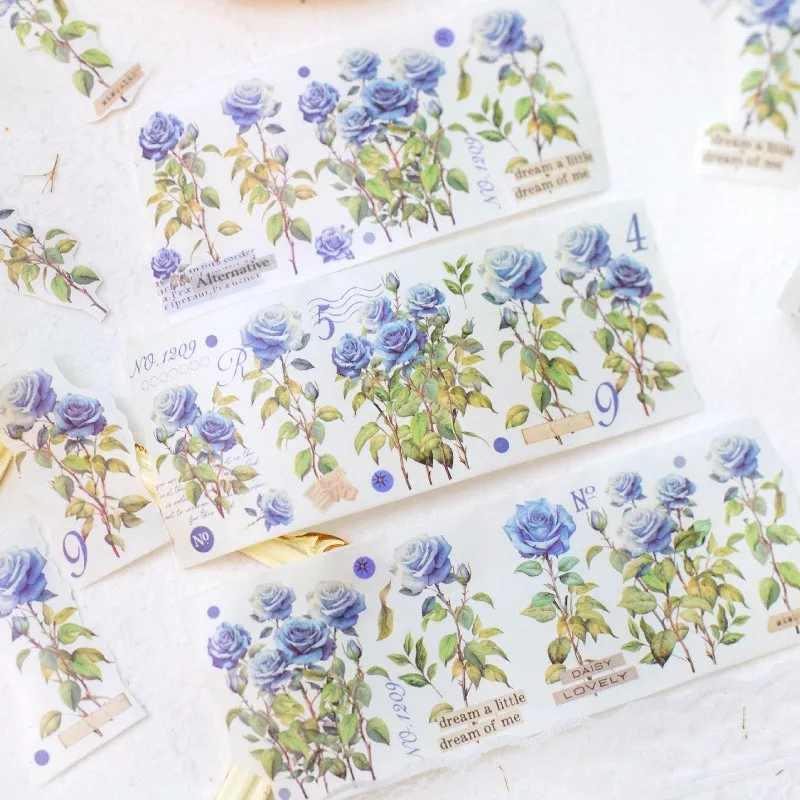 Summer Flowers Washi Tape Flora Masking Tape Decorative For Arts DIY Crafts Journal Supplies Planners