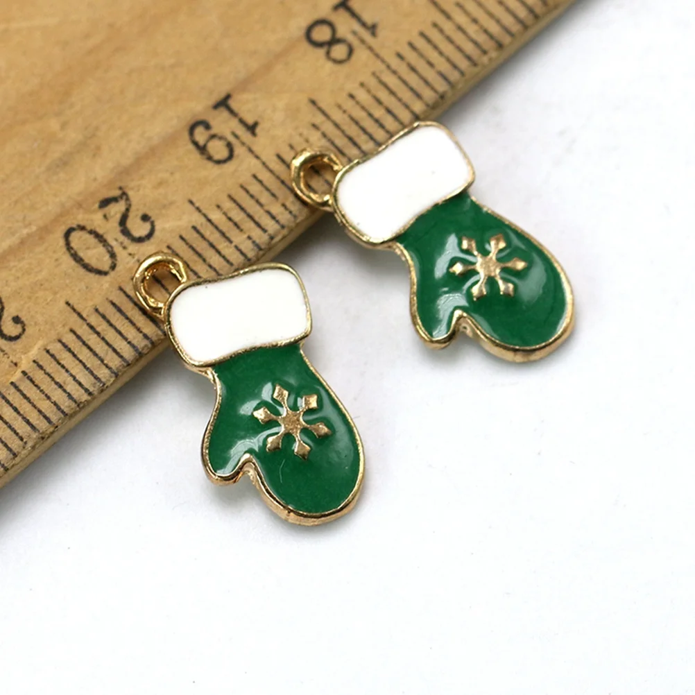 

10 шт., рождественские перчатки, подвески из сплава, аксессуары «сделай сам», для изготовления ювелирных изделий, ожерелье, браслет, мультяшная мода