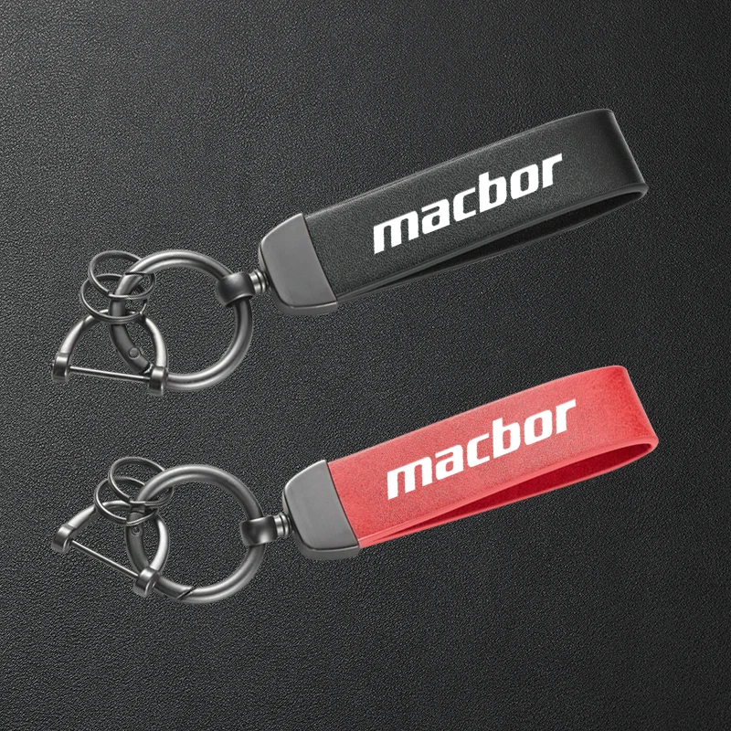 For MACBOR EIGHT MILE LORD MARTIN MONTANA XR1 XR3 XR5 Accessories High-Grade Leather Motorcycle Keychain Holder Keyring