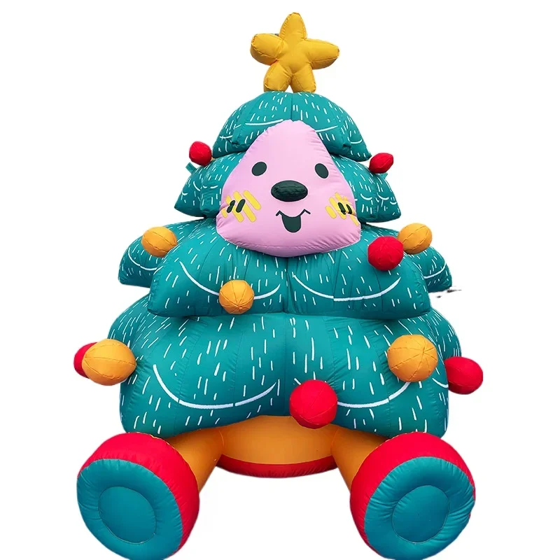 

Christmas snowman, inflatable old man, wall climbing Christmas, decorative luminous airmold