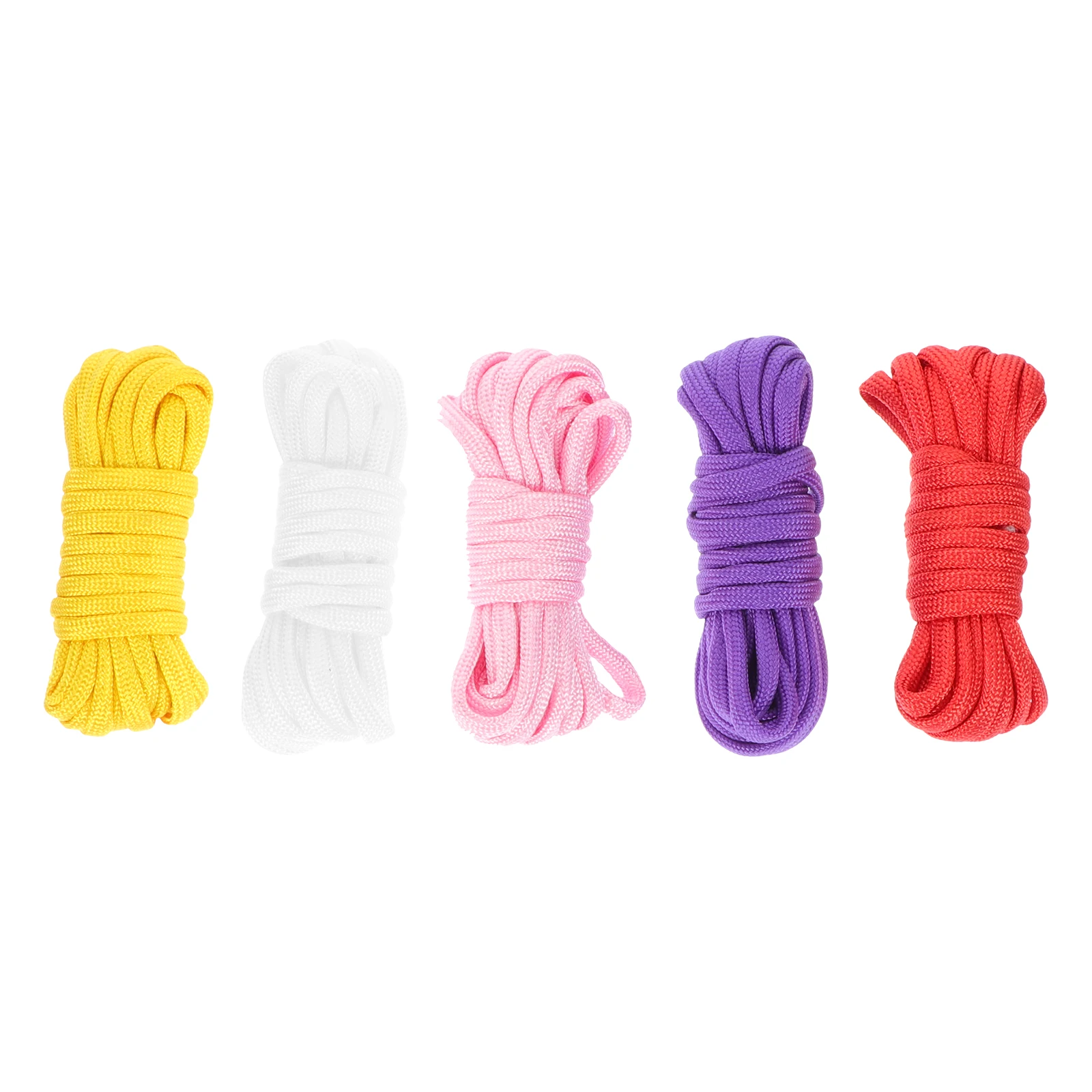 

5 Rolls Portable Tent Rope Heavy Duty Emergency Safety Braided Climbing Umbrella Cord Sturdy Wear-Resistant Outdoor Survival