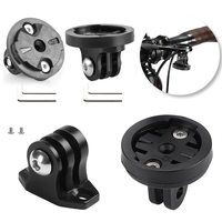 Bicycle Computer Holder Base Bike Camera Mount Holder Bracket Adapter Aluminum Alloy Bicycle Camera Light Mount for Garmin Gopro