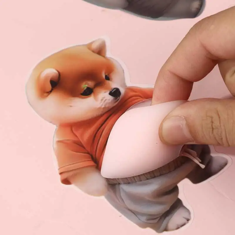 3D Lovely Puppy Kitten Sticker Squeezable Shiba Inu Phone Case Decoration Children's Birthday Party Favor Festival Supplies