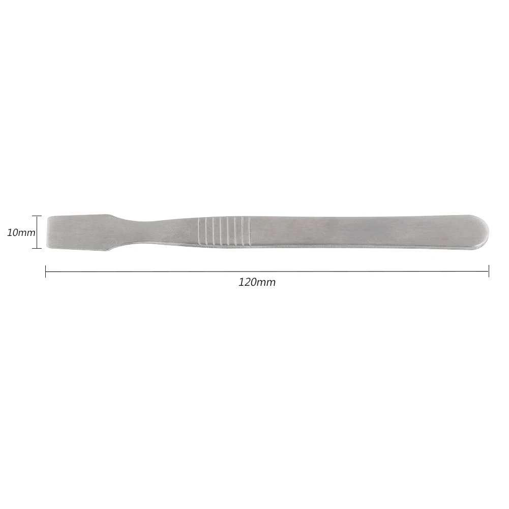 Spudger plano de acero inoxidable, raspador de Metal, herramientas de apertura de palanca para teléfono móvil, tableta, portátil, herramienta de reparación de pantalla de eliminación de pegamento, 2 uds.